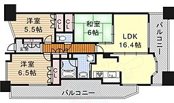 グランカーサ上前津 2階3LDKの間取り