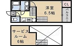ネオコーポ内田橋 1階1SKの間取り
