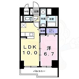 Bright Gate 名古屋 7階1LDKの間取り