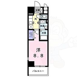 Bright Gate 名古屋 2階1Kの間取り