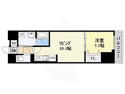 グランルクレ新栄ウエスト 3階1LDKの間取り