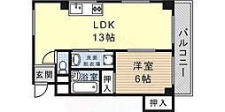 シャトーのむら 5階1LDKの間取り