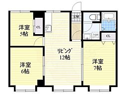 間取図画像 3LDK