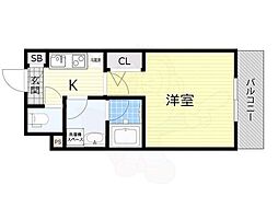 ディアレイシャス新栄 9階1Kの間取り