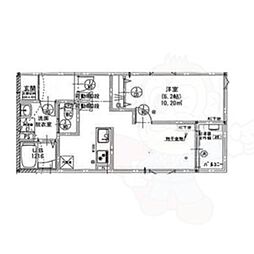 リベール元中野II 1LDKの間取図画像