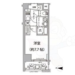 エスリード大須アヴェニュー 1Kの間取図画像