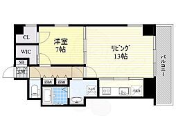 ランドハウス泉 1LDKの間取図画像