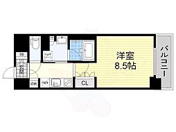 OKBアヴェニール菊井町 1Kの間取図画像