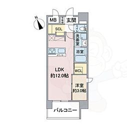 Casa Via 1LDKの間取図画像