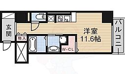 御幸レジデンス丸の内 ワンルームの間取図画像