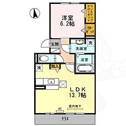 グランドール正徳 1LDKの間取図画像