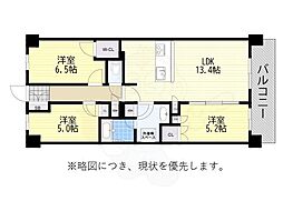 エムズシティ神宮前 3LDKの間取図画像
