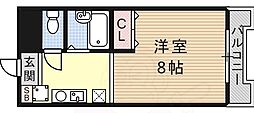 パルハイム上坂 1Kの間取図画像