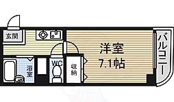 タウンコートパル 1Kの間取図画像