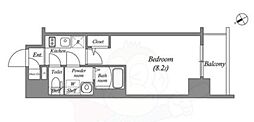 エスリード新栄プライム 1Kの間取図画像