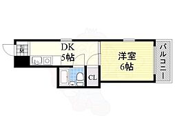 ティージェビバンテ 1DKの間取図画像
