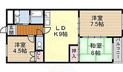 山田ビル 3LDKの間取図画像