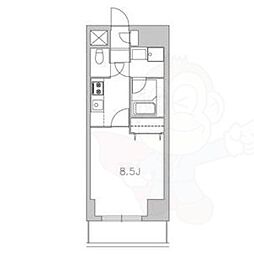 グランツ昭和館 1Kの間取図画像