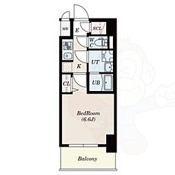 S-RESIDENCEKamimaezuSouth 1Kの間取図画像