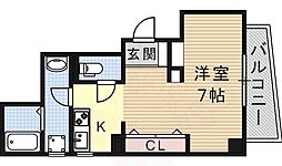 シャトー藤 1DKの間取図画像