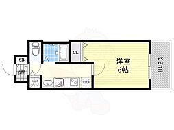 プレサンス新栄リミックス 1Kの間取図画像
