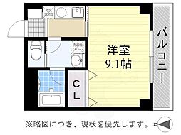 ブルーメ中柳 1Kの間取図画像
