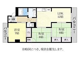 ドリーム梨花 3LDKの間取図画像