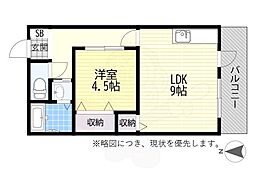 貝沼ビル 1LDKの間取図画像