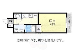 エトワール 1Kの間取図画像