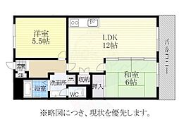 第2山田ビル 2LDKの間取図画像
