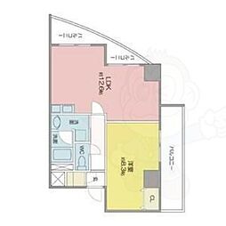 ベレーサ築地口ステーションタワー 1LDKの間取図画像