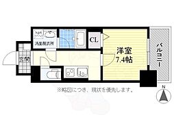 シャルマンソワレ名駅 1Kの間取図画像