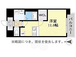 プレサンスTHE栄 ワンルームの間取図画像