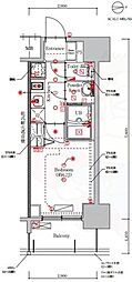 名古屋市中区平和2丁目マンション 1Kの間取図画像
