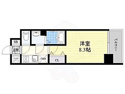 プレサンス上前津グレース 1Kの間取図画像