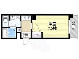 アスティ千種 1Kの間取図画像
