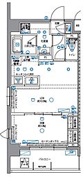 パティーナ菊川 1LDKの間取図画像