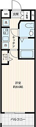 KNOTS西落合 1Kの間取図画像