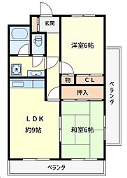 間取図画像 2LDK
