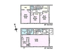 西多摩郡瑞穂町二本木　新築分譲住宅　全5棟　5号棟