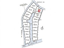 昭島市宮沢町2丁目　建築条件付売地　全14区画　7区画