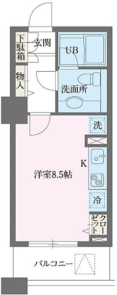 ドゥーエ横浜駅前 ｜神奈川県横浜市神奈川区金港町(賃貸マンション1R・5階・25.52㎡)の写真 その2