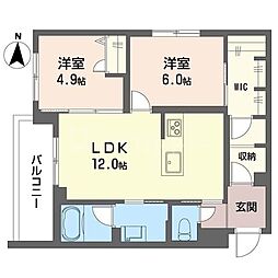 間取図画像 2LDK