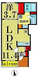 間取図画像 1LDK
