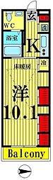 間取図画像 1K