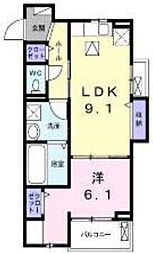 ドマーニ 1LDKの間取図画像