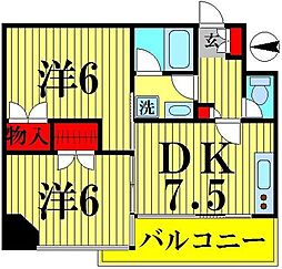 WELFAREM 2DKの間取図画像