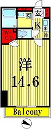 RoyalKJ 1Kの間取図画像