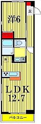 グランマイズミ 1LDKの間取図画像