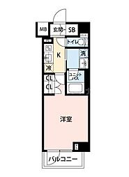 GENOVIA西新井 1Kの間取図画像